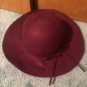 Maroon Floppy Hat