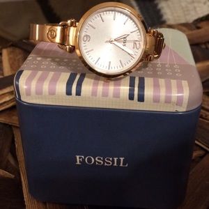 Fossil Rose Gold Watch with box