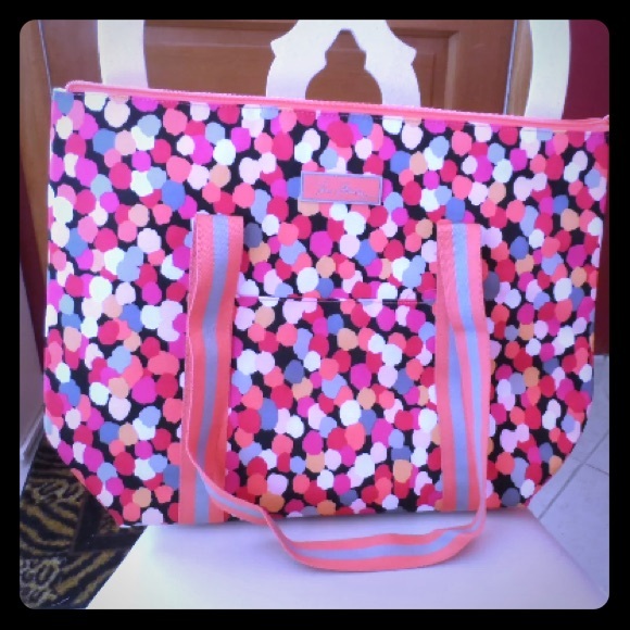 Vera Bradley Lighten Up Cooler Tote Pixie Confetti