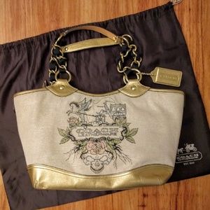 🎀SUPER SALE🎀 🆕 RARE Coach Tattoo Canvas Tote