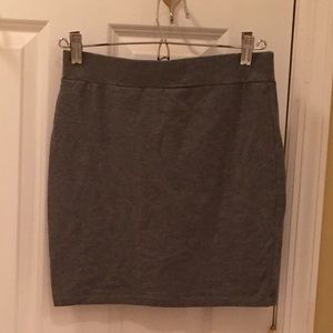 Light Grey Mini Skirt
