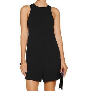 T by Alexander Wang Layered Stretch-Crepe Playsuit