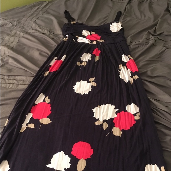 Soft jersey Navy print Lane Bryant dress