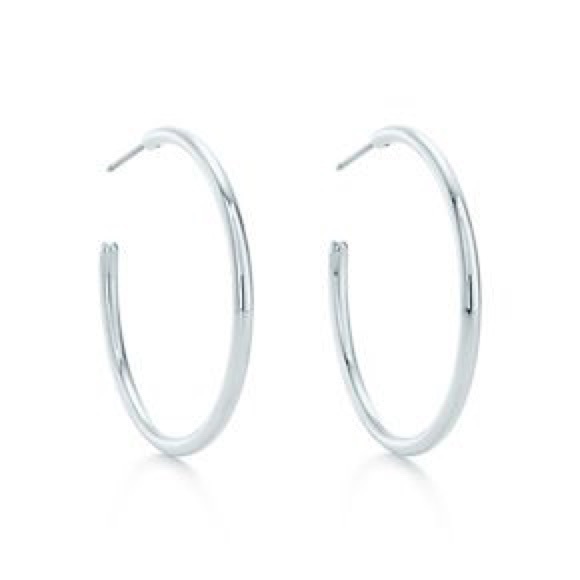 Tiffany & Co.  Silver Hoops