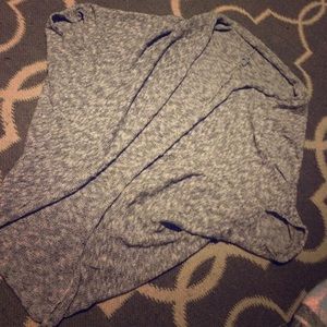 Grey sleeveless cardigan