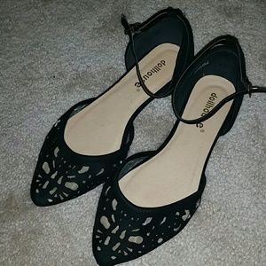 Black Dollhouse Pointed Flats