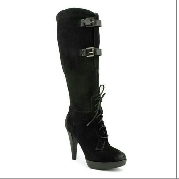 Guess Kristien Black Lace Boot 5M