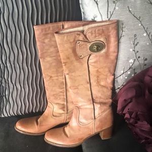 Authentic Coach leather boots