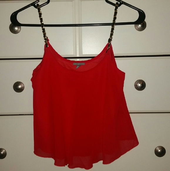 Red Crop top