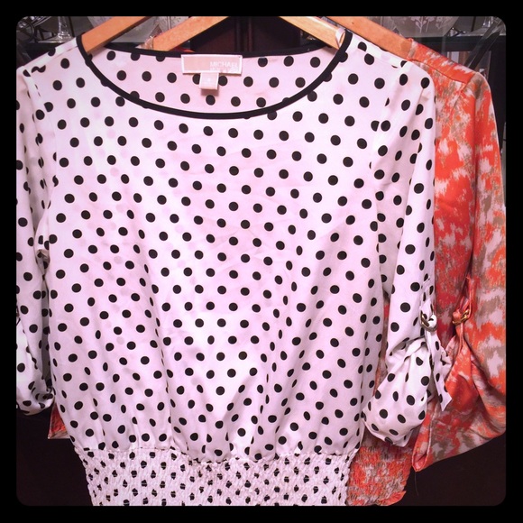 Michael Kors adjustable sleeve blouses