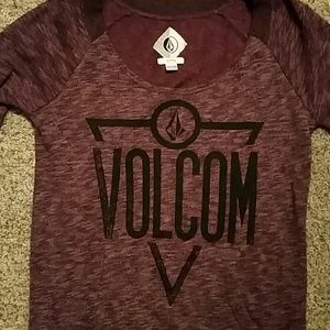 Purple volcom sweatshirt
