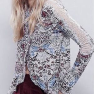 Free People New World jersey nouveau top