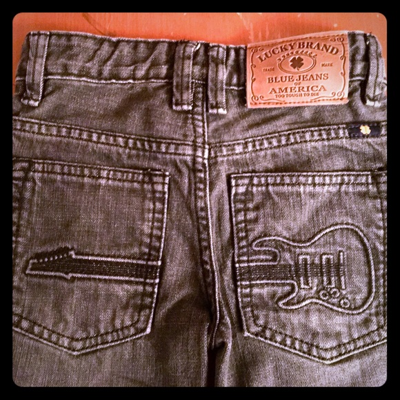 Lucky Brand Guitar Pocket Black Wash Jeans