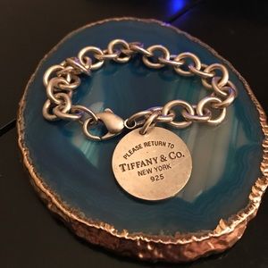 Tiffany charm bracelet - authentic with bag