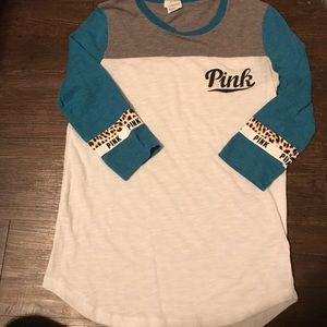 Victoria's Secret PINK Football Tee