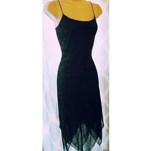 Byer black and silver cocktail dress