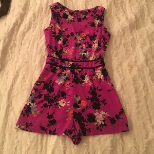 Purple float romper