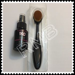 Oval brush & setting spray