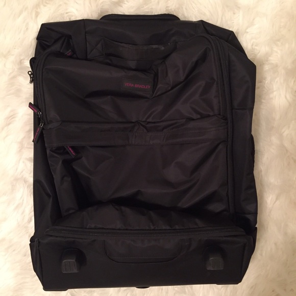 Vera Bradley large foldable roller luggage