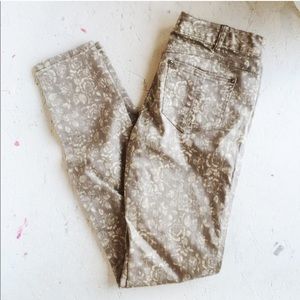 Free people floral skinny jeans