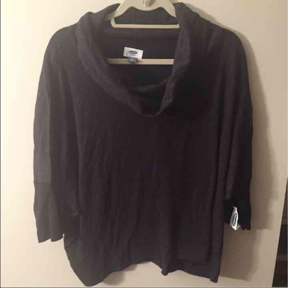 BNWT-Old Navy cowl neck sweater, charcoal gray- XL
