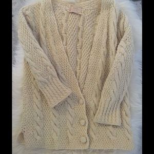 Vintage Irish Hand-knit Cardigan