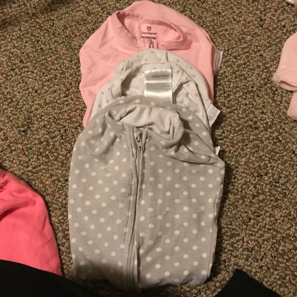 Newborn zipper swaddles