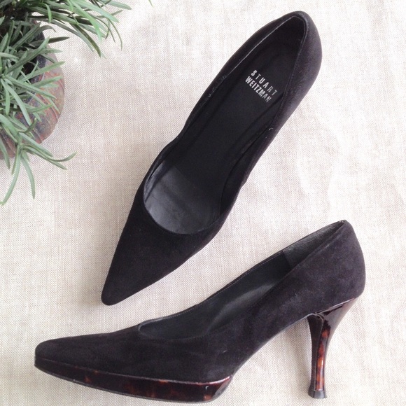 stuart weitzman tortoise shell pumps