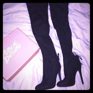 Public desire knee high heels size 5, US size 7