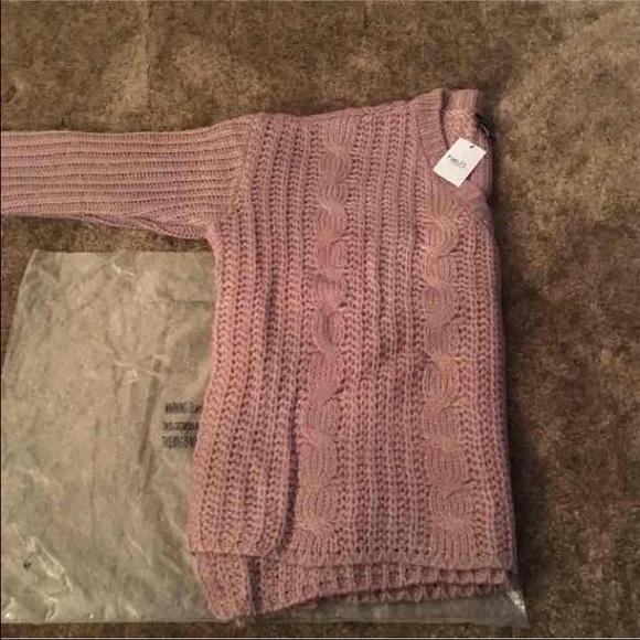 Rue 21 pink chunky cable knit sweater - Picture 3 of 3