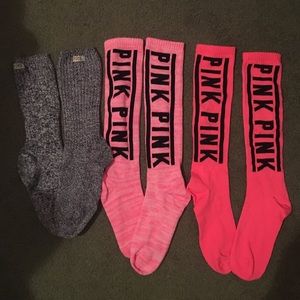 Lot of VS PINK socks