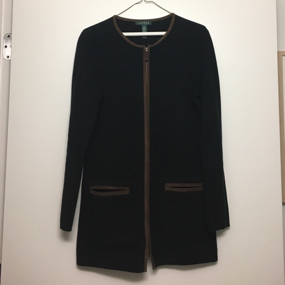 Lauren Ralph Lauren zip down with suede trim