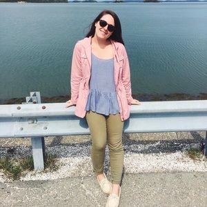 Pink Old Navy Utility Jacket