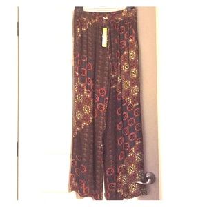 Seaglass print pants