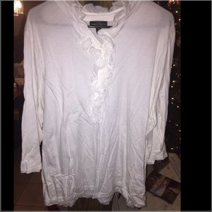 Ralph Lauren ruffle shirt