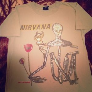 Nirvana Genuine Rare Vintage Incesticide Shirt