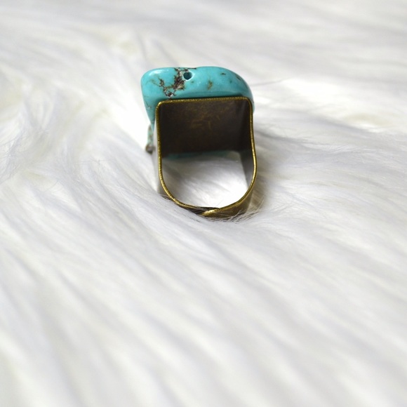 Turquoise Chunk Ring - Picture 3 of 4