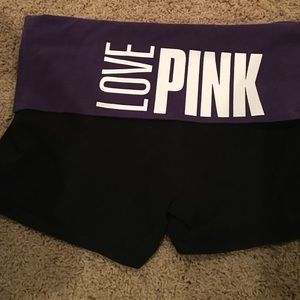 PINK yoga shorts