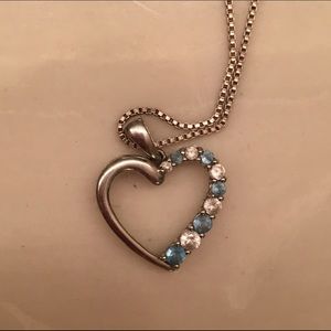 Zales aquamarine pendant