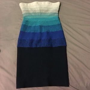 Marciano strapless bandage dress