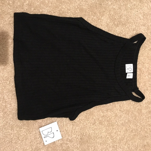 Bp High Neck Crop Top Ribbed Tank Size L - Picture 5 of 8