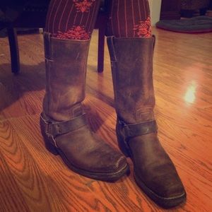 Frye harness boot