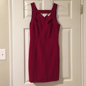 Red cocktail dress