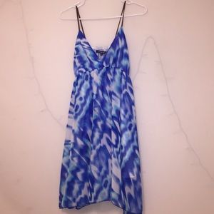 Blue & light blue swirly dress