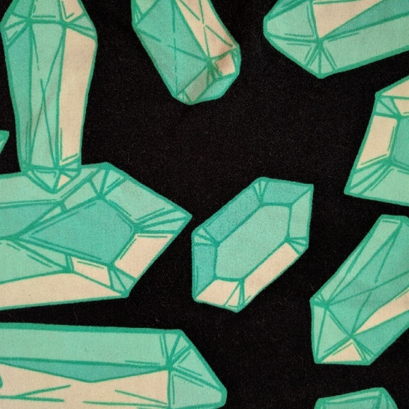 TC LuLaRoe crystals with black background