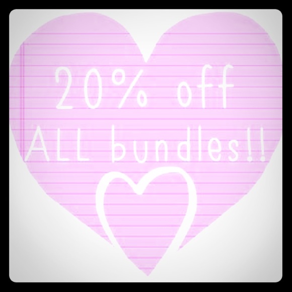 Limited time 20% off all bundles!!!!