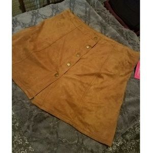 Xhilaration Faux Suede Skirt
