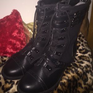 All Black Combat Boots