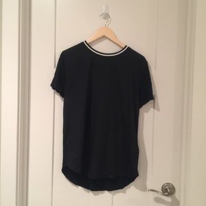 Banana Republic Short Sleeve Shirt w/ Jersey Back