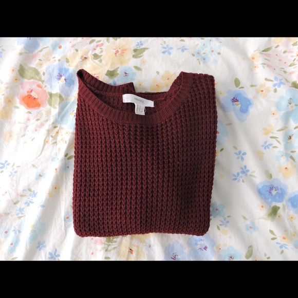 waffle knit sweater